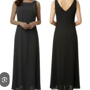 Vintage Alyn Paige Sleeveless Embroidered  Maxi Dress    Size 5/6